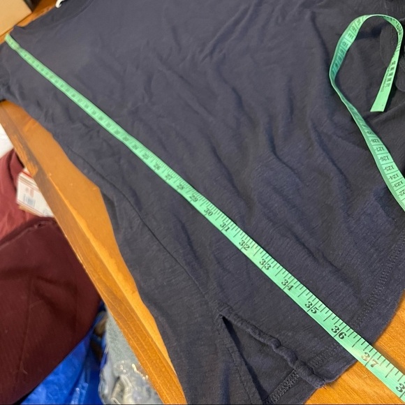 Standard James Perse Navy Blue Rolled Sleeve T-shirt Dress Womens 3 US M - Picture 7 of 8